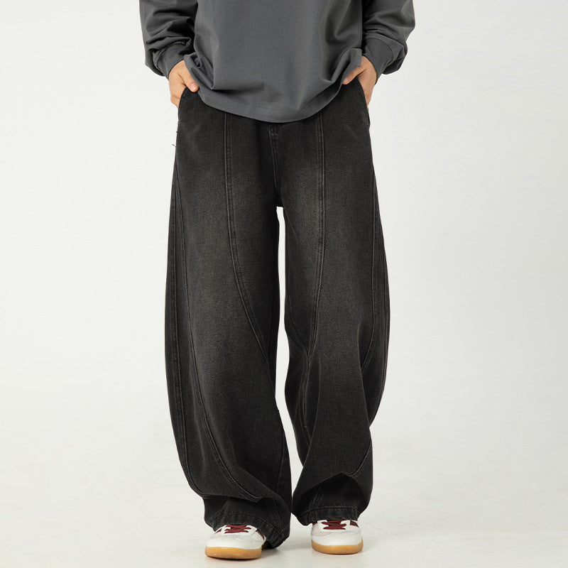 Jeans Hombre Wide Leg Lavado Premium