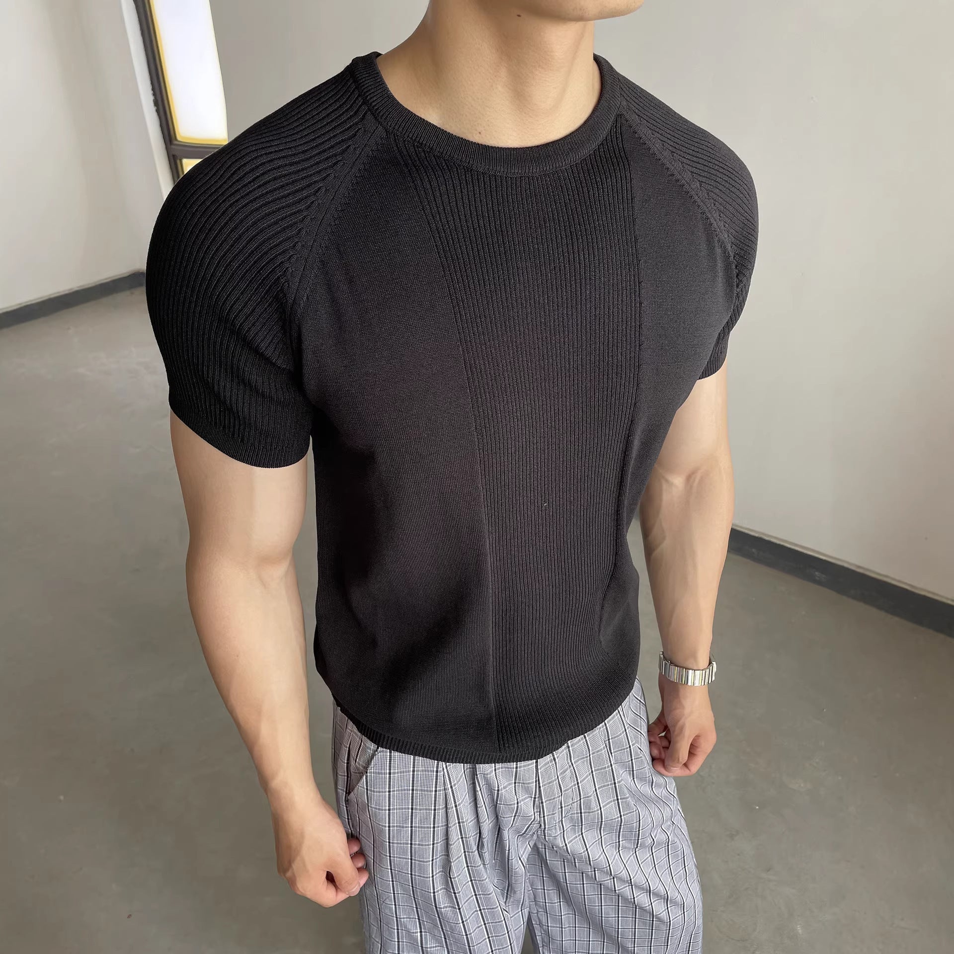 Top Fitness Hombre Textura Premium