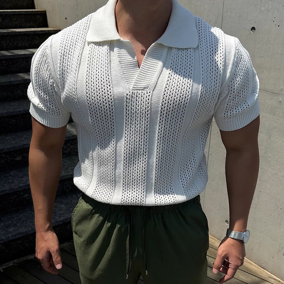 Polo Hombre Seda Ice Calado Premium