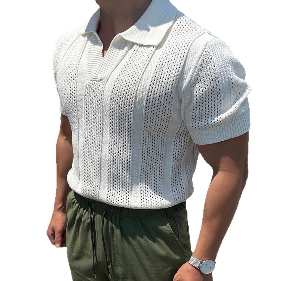 Polo Hombre Seda Ice Calado Premium