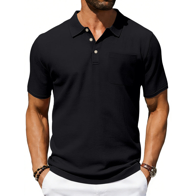 Polo Hombre Lino Premium con Bolsillo