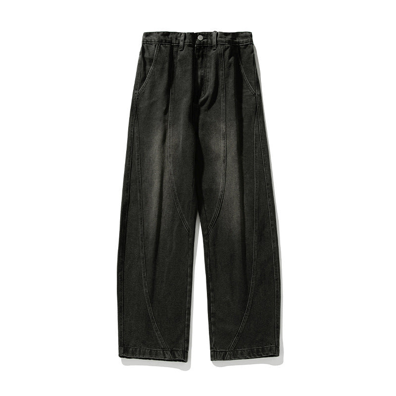 Jeans Hombre Wide Leg Lavado Premium