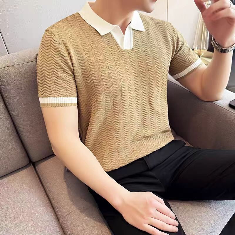 Camiseta Hombre Manga Corta Ice Silk