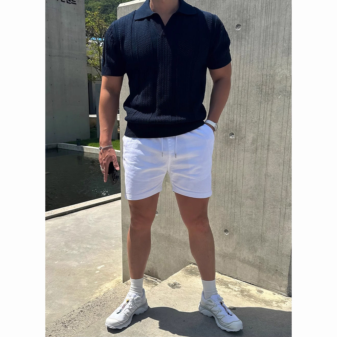 Polo Hombre Seda Ice Calado Premium
