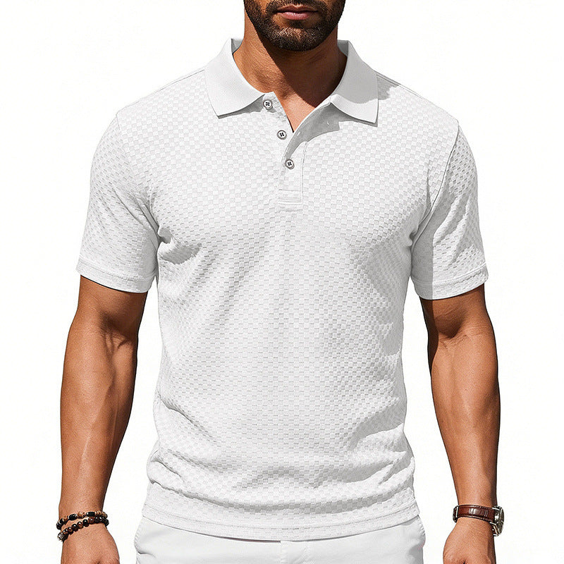 Polo Hombre Cuadro Premium