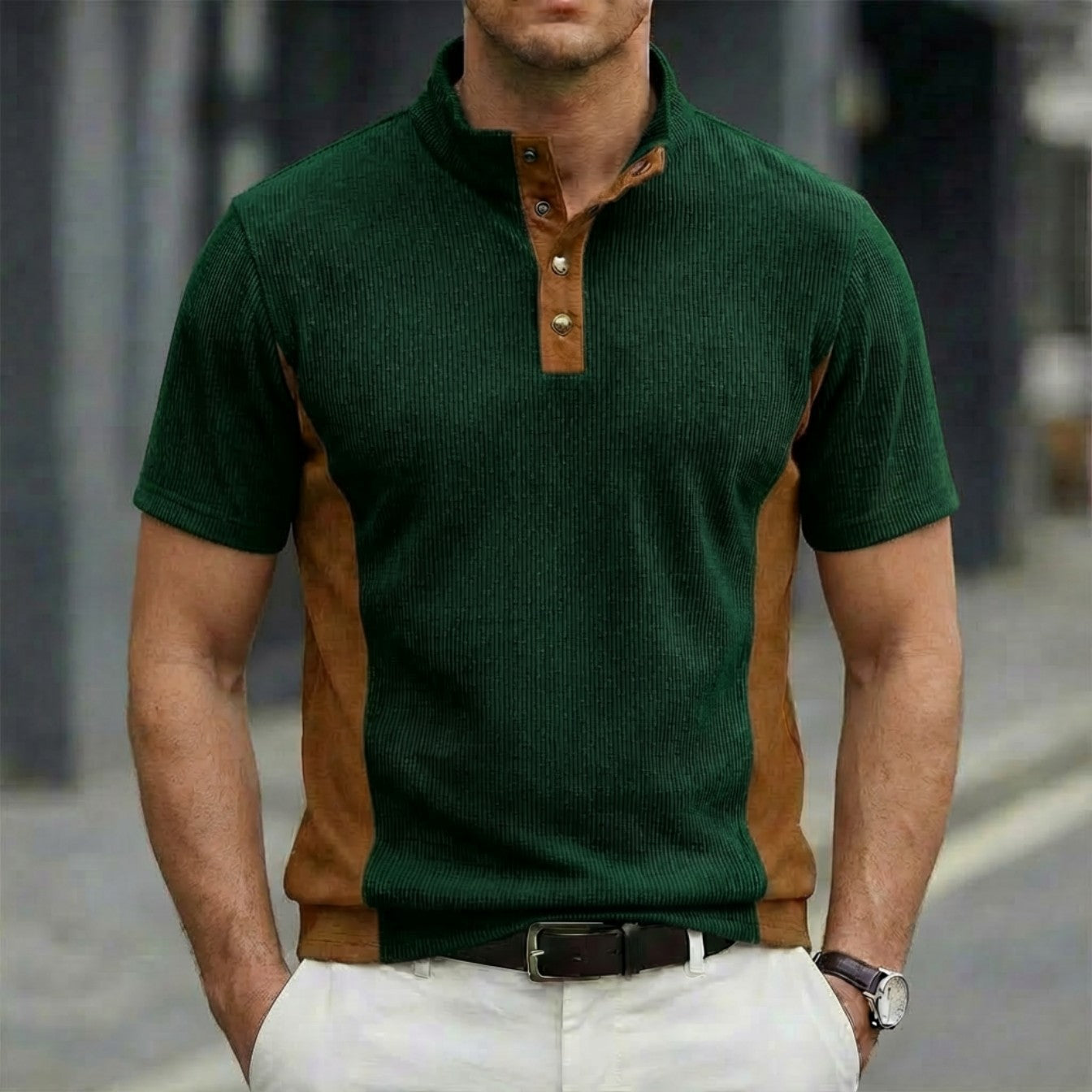 Polo Hombre Cuello Alto Premium