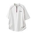 Camiseta Deportiva Hombre Medio Zip Premium