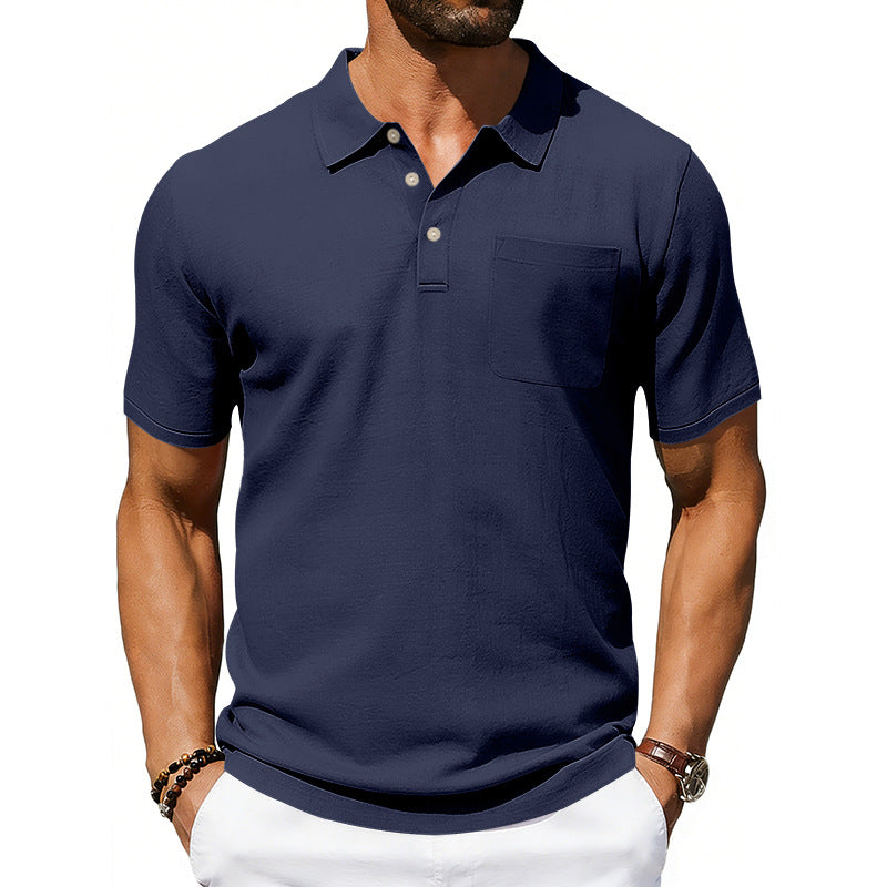 Polo Hombre Lino Premium con Bolsillo