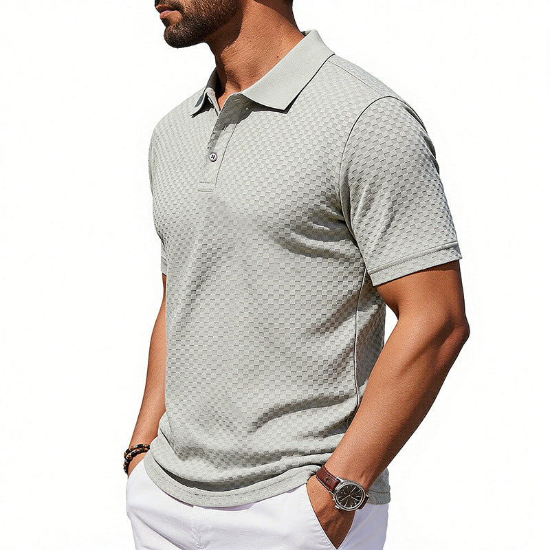 Polo Hombre Cuadro Premium