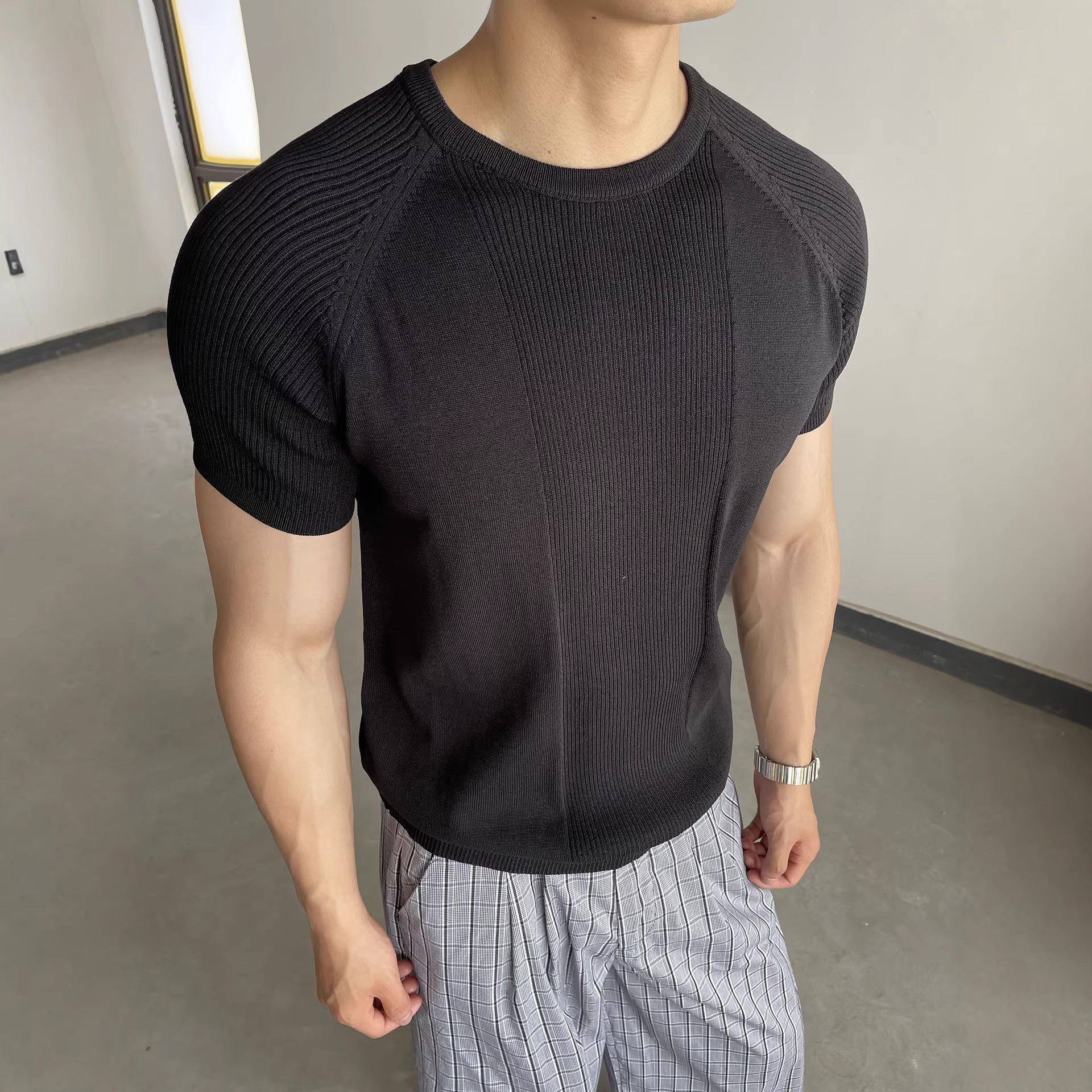 Top Fitness Hombre Textura Premium