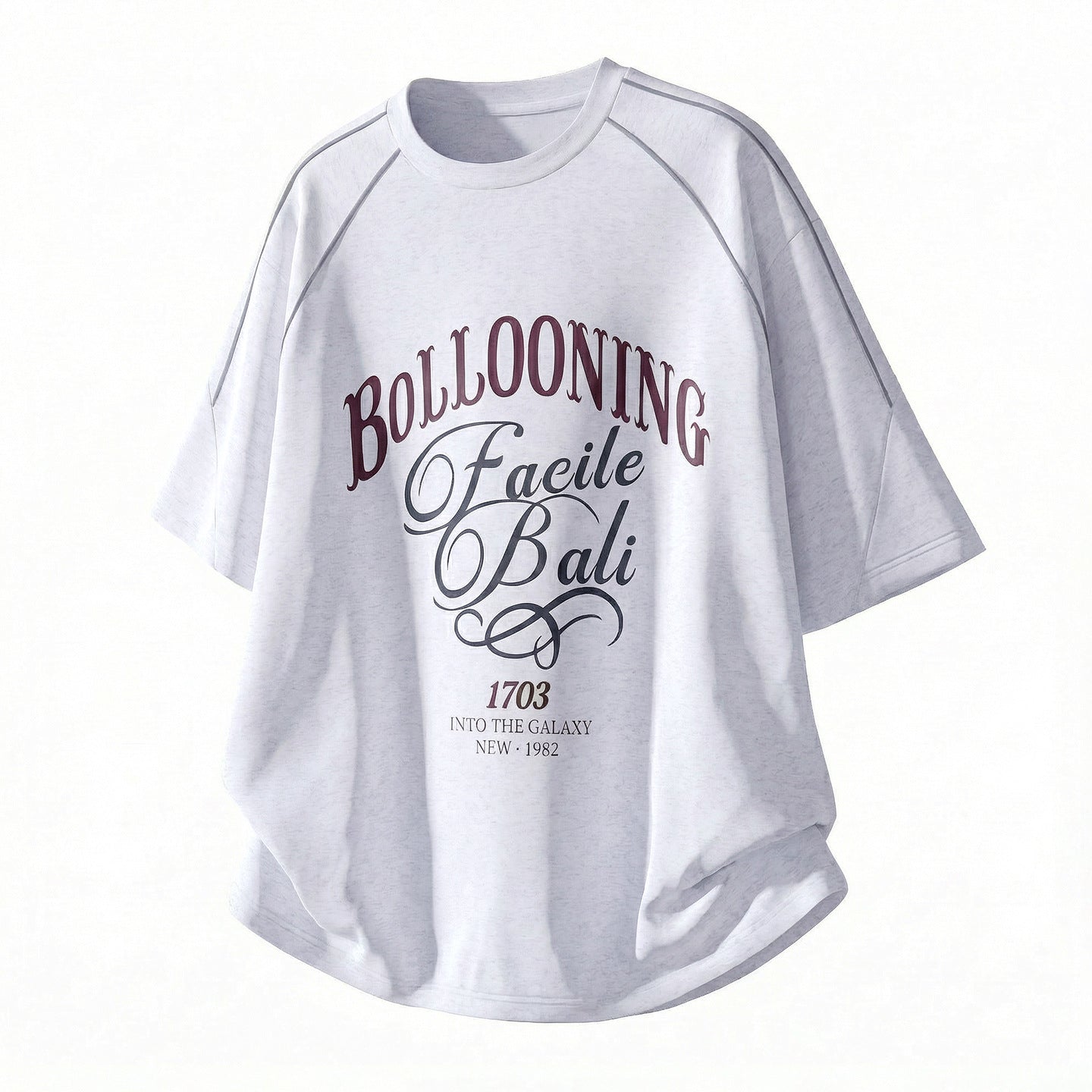 Camiseta Hombre Algodón Letras Premium