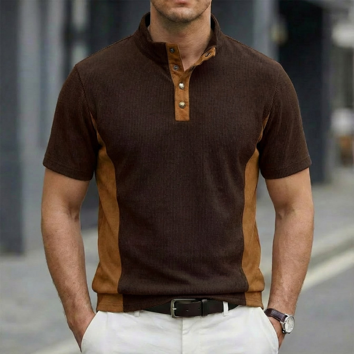 Polo Hombre Cuello Alto Premium