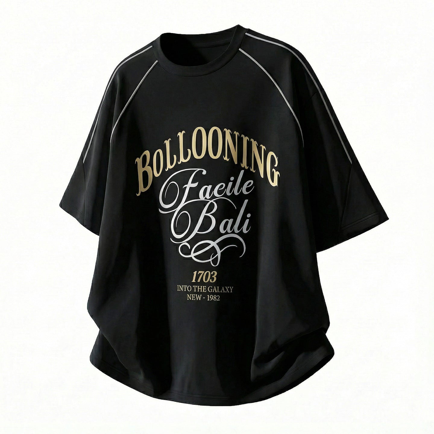 Camiseta Hombre Algodón Letras Premium