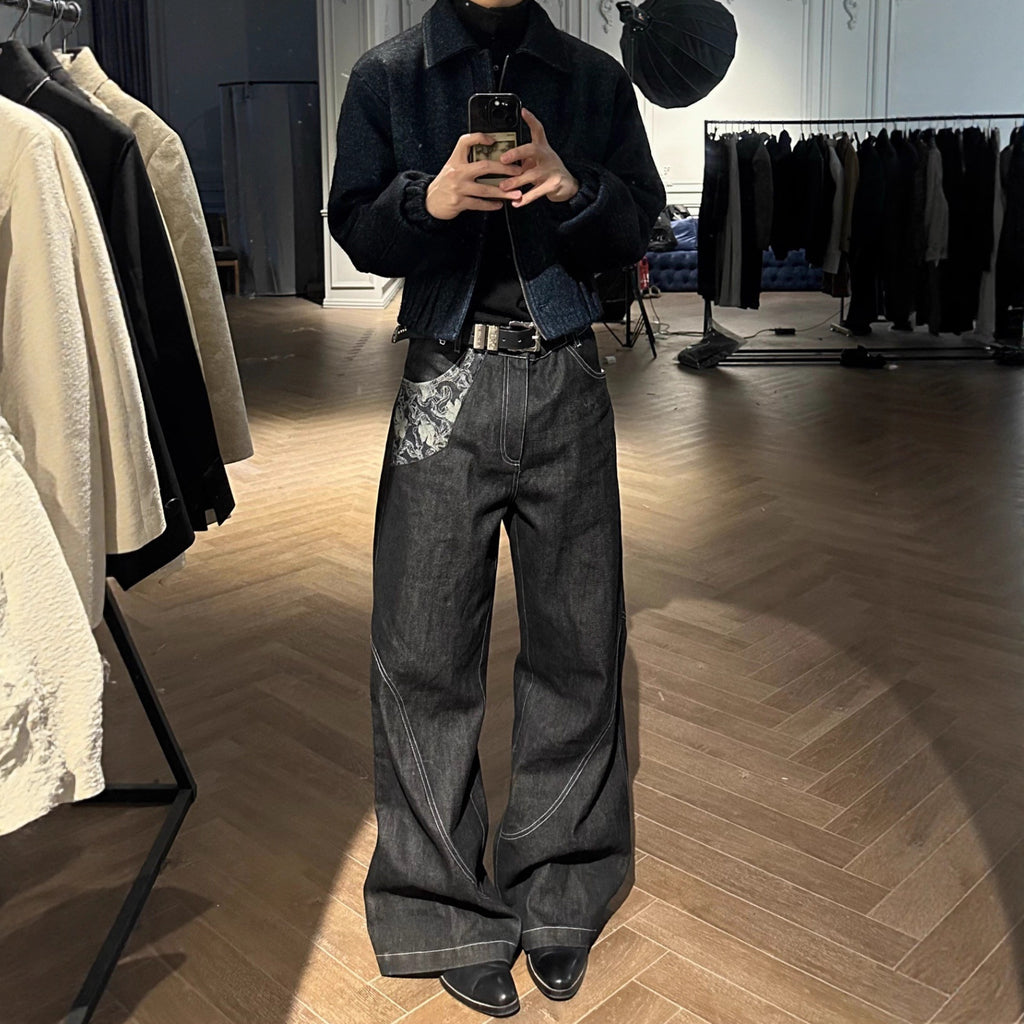 Pantalón Hombre Flare Wide Leg Premium