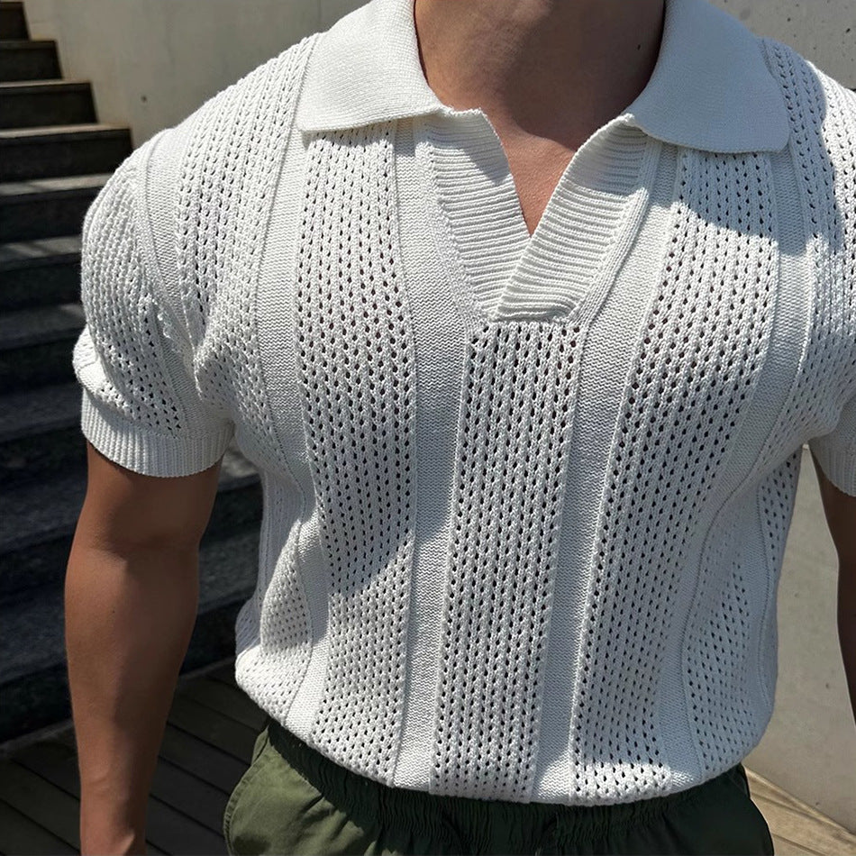Polo Hombre Seda Ice Calado Premium